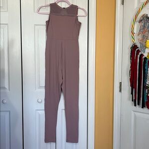 HALARA Mauve Sleeveless Jumpsuit